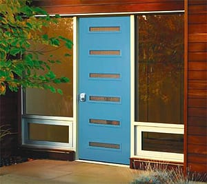 mid-century-modern-doors-madison-wi-narrow-blue-windows