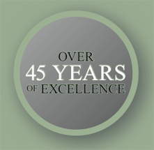 Over 45 Years of Excellence seal